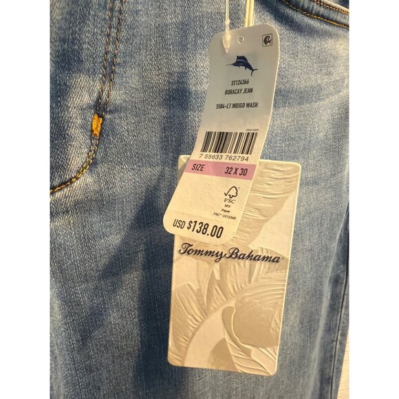 NWT Tommy Bahama Mens Boracay Indigo Wash Jeans 32x30 - Picture 2 of 5